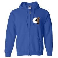 GroundhogS Dinosaur Shadow Puppet Funny Groundhog Day Full Zip Hoodie