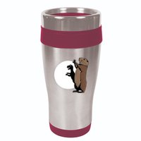 GroundhogS Dinosaur Shadow Puppet Funny Groundhog Day 16oz Travel Tumbler