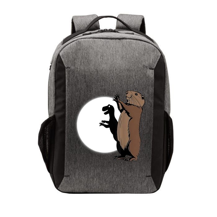 GroundhogS Dinosaur Shadow Puppet Funny Groundhog Day Vector Backpack