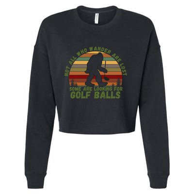 Gift Dventure Seeker Gift Idea Looking For Golf Balls Cute Gift Cropped Pullover Crew