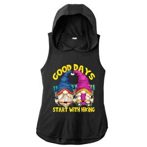 Good Days Start With Hiking Camping Couple For Hiker Mom Cute Gift Ladies PosiCharge Tri-Blend Wicking Draft Hoodie Tank