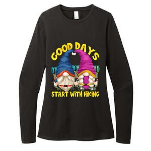 Good Days Start With Hiking Camping Couple For Hiker Mom Cute Gift Womens CVC Long Sleeve Shirt