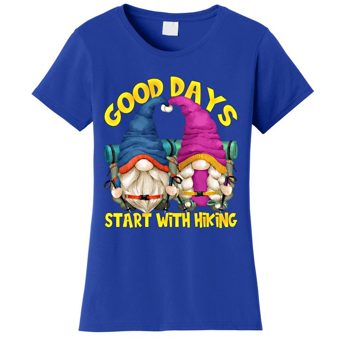 Good Days Start With Hiking Camping Couple For Hiker Mom Cute Gift Women's T-Shirt