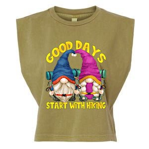 Good Days Start With Hiking Camping Couple For Hiker Mom Cute Gift Garment-Dyed Women's Muscle Tee