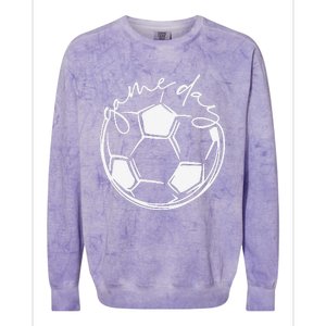 Game Day Sports Parent Soccer Mom Colorblast Crewneck Sweatshirt