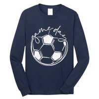 Game Day Sports Parent Soccer Mom Long Sleeve Shirt