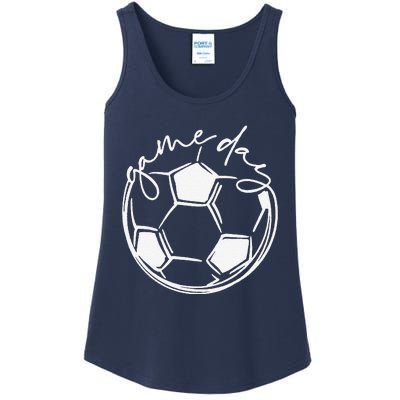 Game Day Sports Parent Soccer Mom Ladies Essential Tank