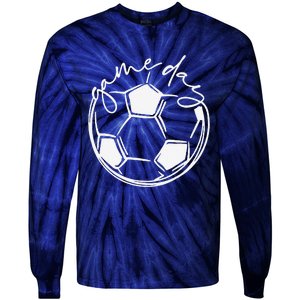 Game Day Sports Parent Soccer Mom Tie-Dye Long Sleeve Shirt