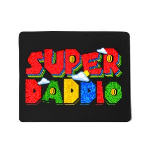 Gamer Dad Super Daddio Fathers Day Funny Gift From Kids Mousepad