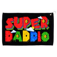 Gamer Dad Super Daddio Fathers Day Funny Gift From Kids Grommeted Golf Towel