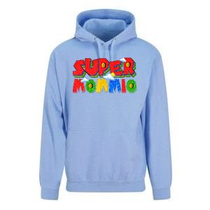 Gamer Dad Super Daddio Fathers Day Funny Gift From Kids Unisex Surf Hoodie