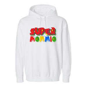 Gamer Dad Super Daddio Fathers Day Funny Gift From Kids Garment-Dyed Fleece Hoodie