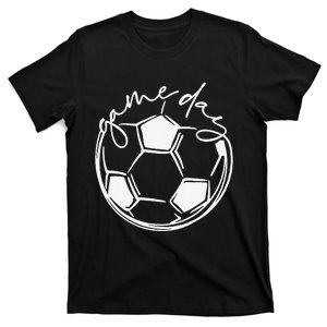 Game Day Soccer Leopard Print  Girls Soccer T-Shirt