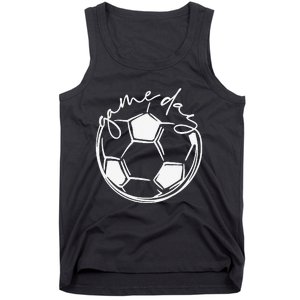 Game Day Soccer Leopard Print  Girls Soccer Tank Top