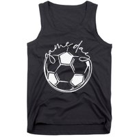 Game Day Soccer Leopard Print  Girls Soccer Tank Top