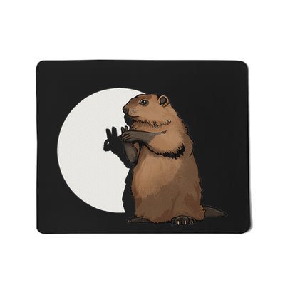 Groundhog Day Shadow Puppet Mousepad