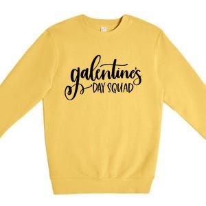 Galentines Day Squad Funny Matching Valentine's Gift Premium Crewneck Sweatshirt