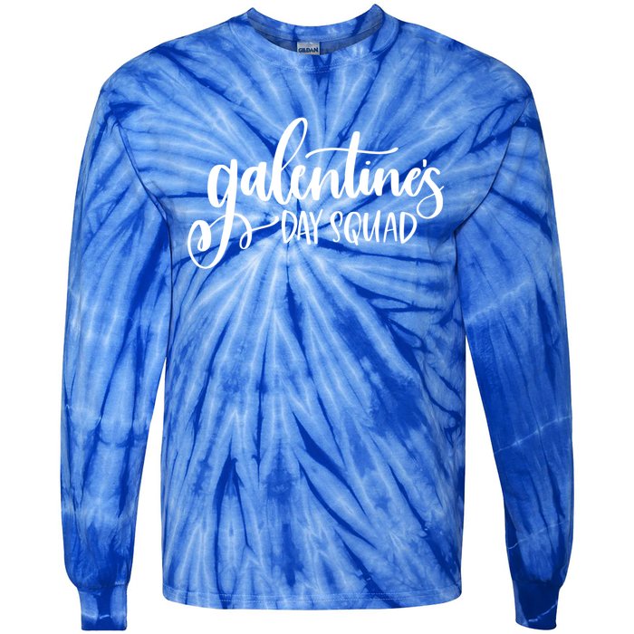 Galentines Day Squad Funny Matching Valentine's Gift Tie-Dye Long Sleeve Shirt