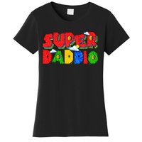 Gamer Dad Super Daddio Fathers Day Funny Gift From Women's T-Shirt