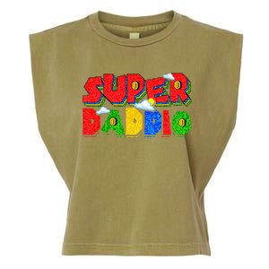 Gamer Dad Super Daddio Fathers Day Funny Gift From Garment-Dyed Women's Muscle Tee