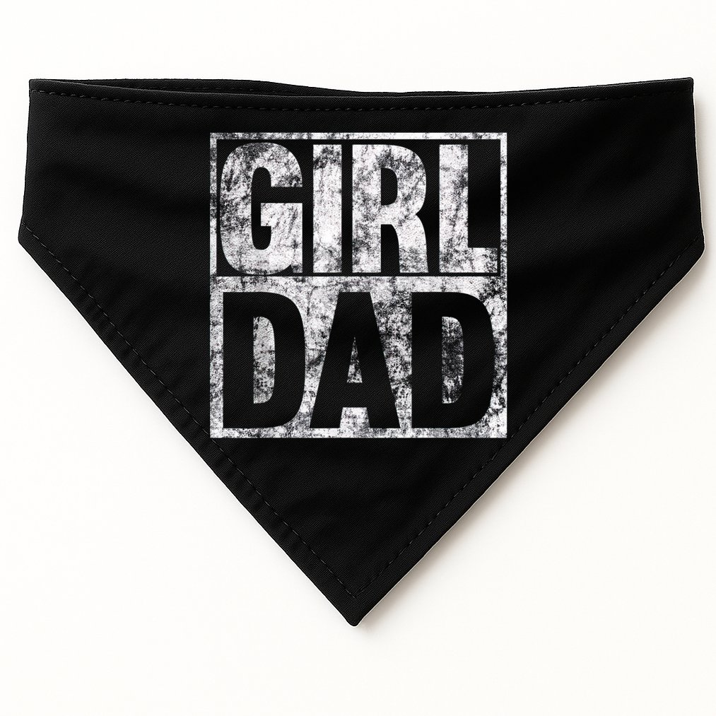 Girl Dad Shirt For Hashtag Girl Dad Fathers Day Daughter USA-Made Doggie Bandana