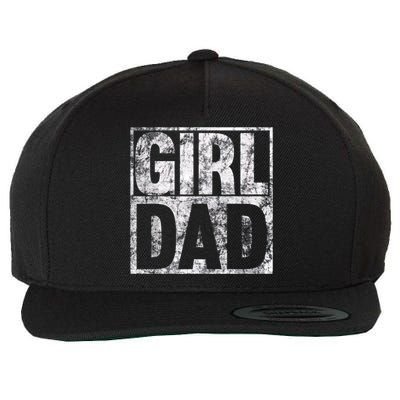Girl Dad Shirt For Hashtag Girl Dad Fathers Day Daughter Wool Snapback Cap