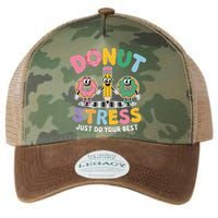 Groovy Donut Stress Just Do Your Best Testing Day Teachers Legacy Tie Dye Trucker Hat