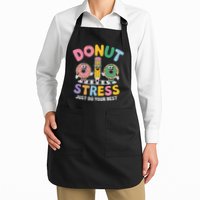 Groovy Donut Stress Just Do Your Best Testing Day Teachers Apron