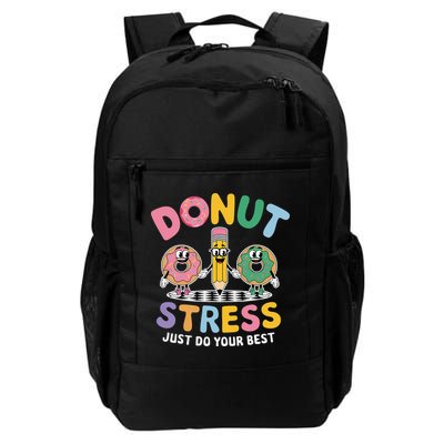 Groovy Donut Stress Just Do Your Best Testing Day Teachers Backpack