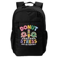 Groovy Donut Stress Just Do Your Best Testing Day Teachers Backpack