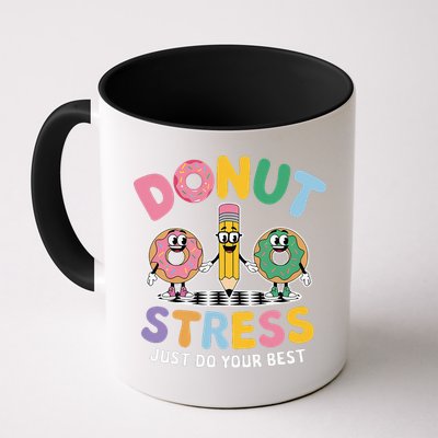 Groovy Donut Stress Just Do Your Best Testing Day Teachers Mug