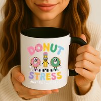 Groovy Donut Stress Just Do Your Best Testing Day Teachers Mug