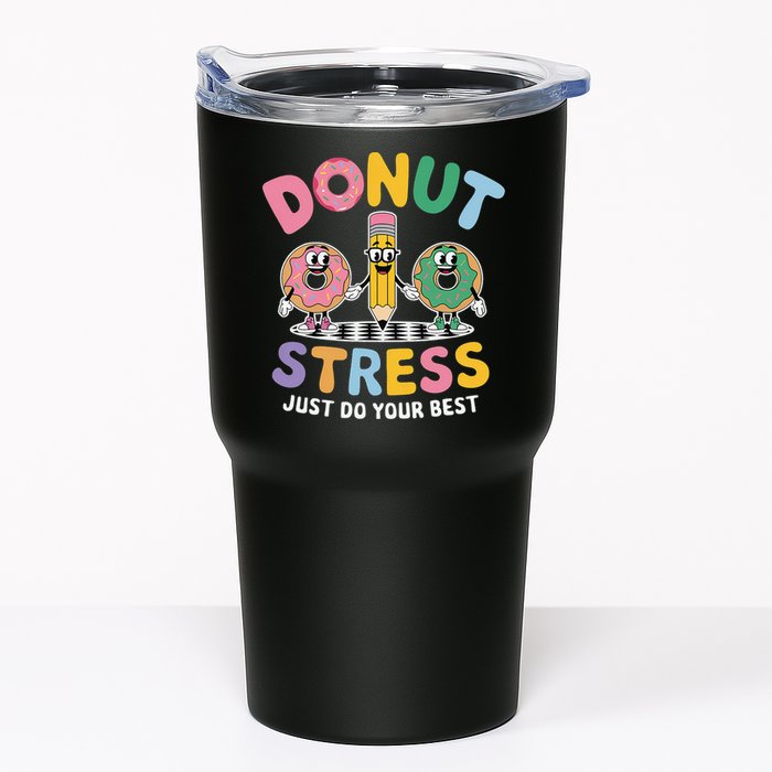Groovy Donut Stress Just Do Your Best Testing Day Teachers Tumbler