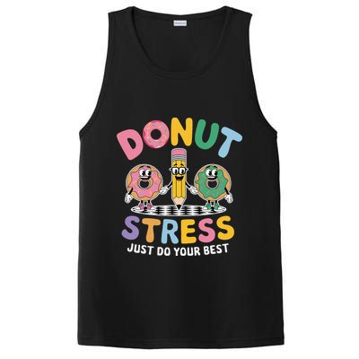 Groovy Donut Stress Just Do Your Best Testing Day Teachers PosiCharge Competitor Tank