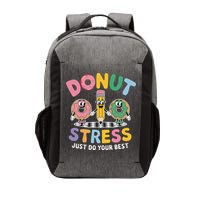 Groovy Donut Stress Just Do Your Best Testing Day Teachers Vector Backpack