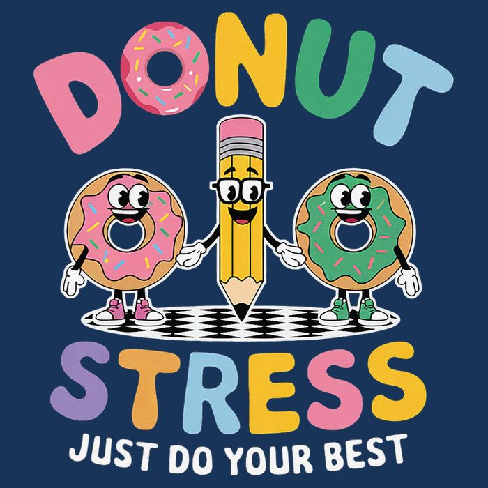 Groovy Donut Stress Just Do Your Best Testing Day Teachers Infant Baby Jersey Bodysuit