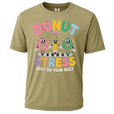 Groovy Donut Stress Just Do Your Best Testing Day Teachers Performance Shirt
