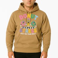 Groovy Donut Stress Just Do Your Best Testing Day Teachers Hoodie