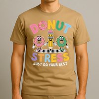 Groovy Donut Stress Just Do Your Best Testing Day Teachers T-Shirt