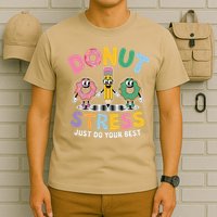 Groovy Donut Stress Just Do Your Best Testing Day Teachers T-Shirt
