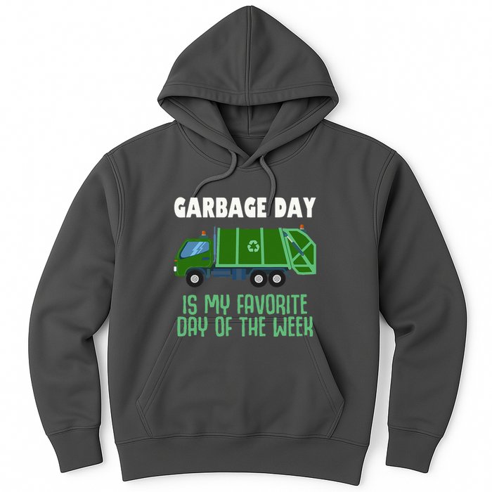 Garbage Day Truck Adult Trash Hoodie