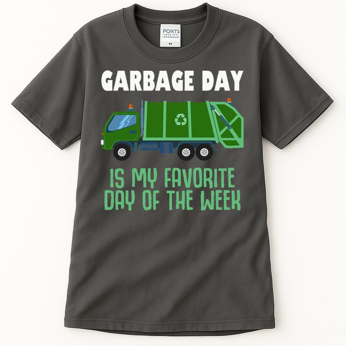 Garbage Day Truck Adult Trash Tall T-Shirt