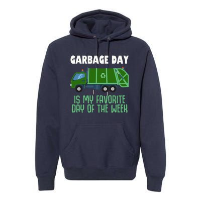 Garbage Day Truck Adult Trash Premium Hoodie