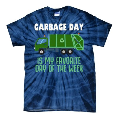 Garbage Day Truck Adult Trash Tie-Dye T-Shirt