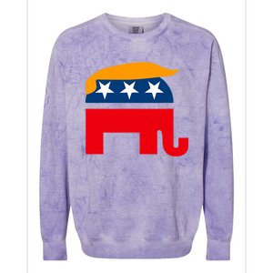 GOP Donald Trump Republican Elephant Colorblast Crewneck Sweatshirt