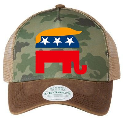 GOP Donald Trump Republican Elephant Legacy Tie Dye Trucker Hat