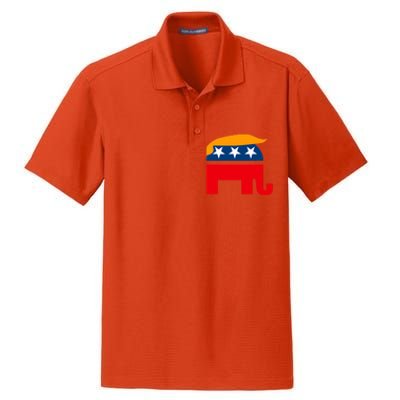 GOP Donald Trump Republican Elephant Dry Zone Grid Polo