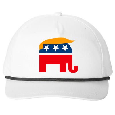 GOP Donald Trump Republican Elephant Snapback Five-Panel Rope Hat