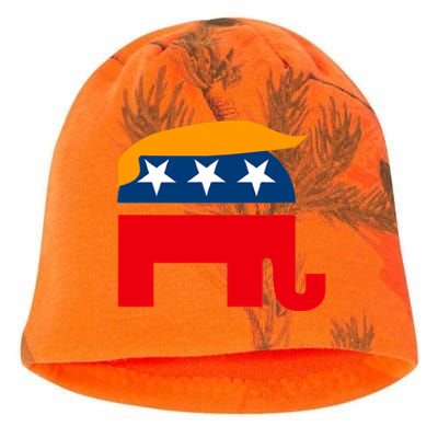 GOP Donald Trump Republican Elephant Kati - Camo Knit Beanie