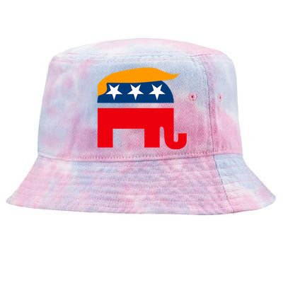 GOP Donald Trump Republican Elephant Tie-Dyed Bucket Hat